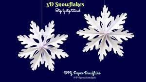 Maybe you would like to learn more about one of these? 3d Snowflake Paper Snowflake How To Make 3d Paper Snowflakes For Christmas Decorations Part 3 Youtube