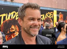 Joshua Jackson speaks with the media at the world premiere of "Karate Kid:  Legends" at the SVA Theatre