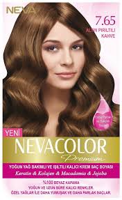 Neva Color Premium Sac Boyasi 7 65 Altin Piriltili Kahve Sac Sac Boyasi Kolajen