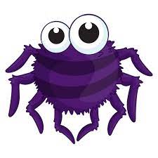 Cute Purple Spider Sticker Trippy Cartoon Halloween Clips Cute Stickers