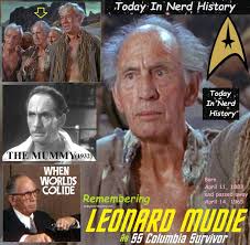 Remembering Steve Sandor, born October 27, 1937 and passed away April 5,  2017. For More Information  https://www.facebook.com/photo/?fbid=855764446554773&set=a.540579754739912  . #TodayInNerdHistory #October27 #stevesandor #startrek #Gunsmoke #Ironside  ...