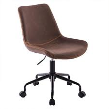 You'll find new or used products in brown office chairs on ebay. Boyel Living Brown Pu Leather Swivel Office Desk Chair Adjustable Height Modern Task Chair Wf Hfof 004br The Home Depot