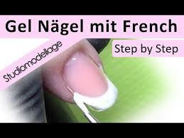 Wie ich das mache könnt ihr hier ganz detailliert sehen. Frenchnagel Mit Gel Studiomodellage Youtube