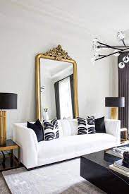 51 Unique And Lovely Wall Mirror Designs For Living Room Part 38 Gold Living Room Decor Gold Living Room Living Room White