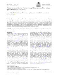 We did not find results for: Pdf A Taxonomic Revision Of The Myrmecophilous Species Of The Rattan Genus Korthalsia Arecaceae