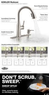 Kohler single handle pull down kitchen faucet. Pin On Lake House Kitchen
