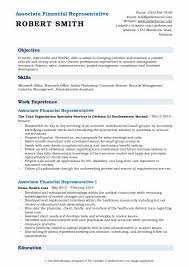 The job description of the customer service associate involves providing first line support to customers, and as such the person to people working as customer service associates in most firms majorly perform the tasks, duties, and responsibilities shown in the following job description example Associate Financial Representative Resume Samples Qwikresume