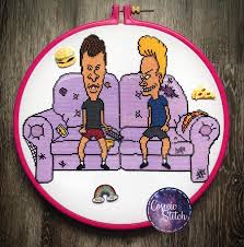 Beavis and butthead pictures, photos, images, and pics for. Fo This Has Taken Me Since May And I Just Decided There S Room For A Beavis And Butthead Quote Below The Couch But Can T Pick One Crossstitch