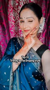 Top 10 drendy saree draping style #sareefashion #sareedraping