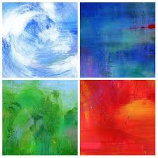Four Elements Earth Art Acrylic Painting Canvas Acrilic Paintings