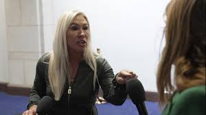 Marjorie Taylor Greene snaps at Sky correspondent when questioned