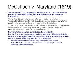 Mcculloch V Maryland Summary For Dummies
