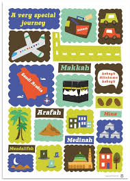 A Very Special Journey Print Depicting The Hajj Journey Muslim Kids Activities Islam For Kids Islamic Posters