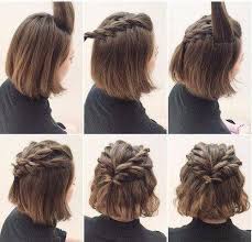Pin By Heydi Flores On Up Do Short Hair Styles Cute Hairstyles For Short Hair Crown Hairstyles