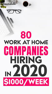 80 Genuine Ways To Find Work At Home Jobs In 2020 Dreamshala In 2020 Work From Home Companies Work From Home Jobs Working From Home