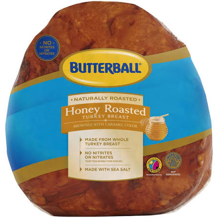 Butterball Honey Roasted Deli Sliced Turkey Breast, 1 lb - King Soopers