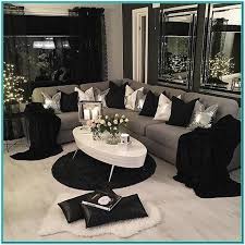 Living Room Decor Ideas Black And Silver In 2020 White Living Room Decor Black And White Living Room Decor Black And White Living Room