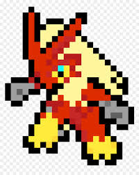 These sprites were located from spritedatabase.net, and were ripped my grim like this pixel art? Pixel Art Pokemon Blaziken Hd Png Download Vhv