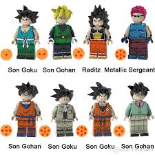 Maybe you would like to learn more about one of these? Janpan Anime Cartoon Dragon Ball Z Super Saiyan Son Goku Son Gohan Raditz Metallic Sergeant Mini Action Figure Building Blocks Brick Toy From Toyforchild 5 2 Dhgate Com