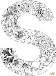 Free coloring pages are a great alternative to screen time for young kids. Bokstaven S Super Coloring Animal Alphabet Letters Alphabet Coloring Pages Preschool Coloring Pages
