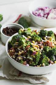 Paleo Summer Broccoli Salad This Gluten Free Dairy Free Refined Sugar Free Broccoli Gluten Free Sides Dishes Potluck Side Dishes Paleo Gluten Free Recipes
