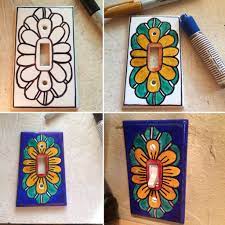 4.1 out of 5 stars. I Made My Own Talavera Style Wall Switch Cover From Plastic Outlet Covers And Sharpie P Light Switch Covers Diy Plate Covers Diy Decorative Light Switch Covers