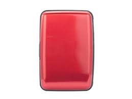 Sometimes, avoiding card skimming isn't about detecting a device. Metallic Finish Aluminum Rfid Wallet Credit Card Holder Prevent Electronic Rfid Scan Theft Red Newegg Com