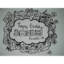 Contoh gambar ilustrasi vignette nama materi pelajaran 9. Gambar Doodle Picture Idokeren