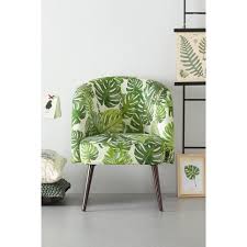 whkmp s own fauteuil marilyn velours blad print groen meubel ideeen stoelen woonideeen