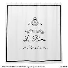 Luxe Pour La Maison Shower Curtain Zazzle Com Custom Shower Custom Shower Curtains Shower Curtain
