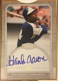 Major league baseball hall of famer henry hammerin' hank aaron has died at the age of 86. 2017 Topps Transcendent Party Hank Aaron Autograph Batting Beckett News
