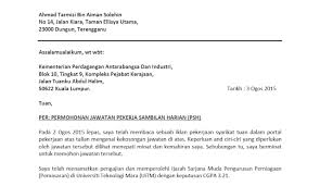 Contoh Surat Permohonan Kerja Melalui Pos Budak Bandung Laici Surat