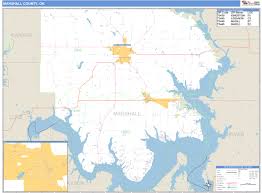 (find on map) estimated zip code population in 2016: Marshall County Oklahoma Zip Code Wall Map Maps Com Com
