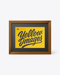 Download free instant photo mockup template. Poster Frame Mockup In Stationery Mockups On Yellow Images Object Mockups