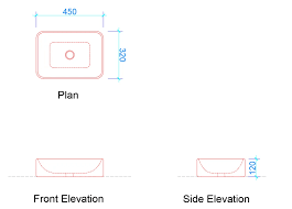 Toilet Basin Dimensions Free Dwg