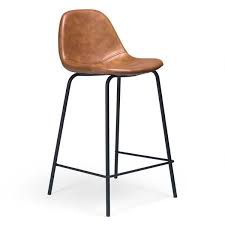The inexpensive modern bar stools for kitchen which provide you great comfort. With This Bar Counter Stool The Kitchen Island Never Looked So Good Pairing Contemporary And Industrial Ap Leather Counter Stools Counter Stools Bar Stools