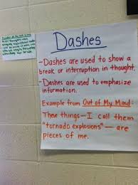 Dashes Anchor Chart Blog Post On How To Use Mentor