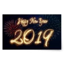 Sparkling Happy New Year 2019 Fireworks Sticker New Year S Eve Happy New Year Designs Party C Happy New Year Stickers Custom Holiday Card Holiday Postcards
