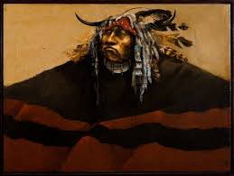 View Crow Warrior By Paul Pletka Oil On Canvas 30 40 Inches Signed Access More Artwork Lots And Native American Art Native American Cherokee Native Art