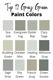 Best Gray Green Paint Colors
