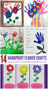 Or in my case, a handprint craft from the kids for great grandma! Handprint Flower Crafts Pretty Spring Decor Perfect For Mother S Day