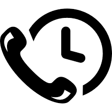 Download this phone icon, phone icons, app development transparent png or vector file for free. Phone Auricular And A Clock Free Tools And Utensils Icons