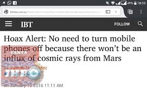 Pancaran cahaya cosmic akan melintasi dekat dengan bumi. Hoax Blast Pesan Radiasi Indonesian Hoax Busters Facebook