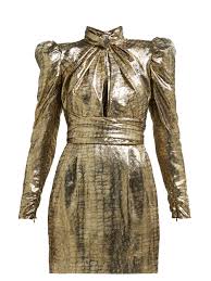 Free shipping & returns available. Puff Sleeved Silk Blend Lame Mini Dress Dundas Matchesfashion Jp