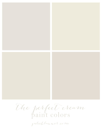 The Best Cream Paint Colors A Neutral Paint Palette Cream Paint Colors Beige Wall Colors White Paint Colors