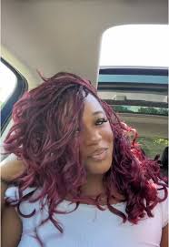 frenchcurl #boho #boxbraids #blackgirlmagic #burgundy