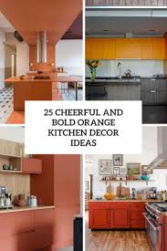While both are strong, bright colors, they complement each. 25 Cheerful And Bold Orange Kitchen Decor Ideas Shelterness