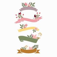 Beautiful Floral Ribbons Flower Floral Flowers Png And Vector With Transparent Background For Free Download Floral Ribbon Floral Flowers