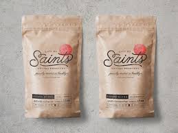 City Of Saints House Blend Packaging Coffee Bag Coffee Coffee House Design