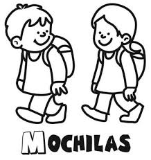 Ver más ideas sobre niños jugando, niños, fotos niños. Dibujo Para Colorear De Ninos Con Mochilas Yendo Al Colegio